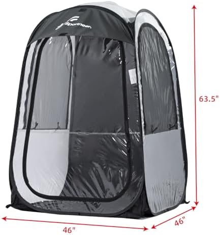 Sportneer Sports Tent, 1 Person Tent Sports Tents for Parents for Cold Day Lightweight Portable Pop Up Tent for Sports Event, Protection from Cold Wind and Rain