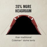 Coleman Skydome Tent with Full-Fly Weather Vestibule