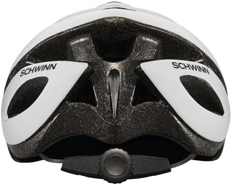 Schwinn Thrasher Bike Helmet for Adult Men Women Age 14+ with Suggested Fit 58-62cm, Multi-Mode Rear LED Light or No Light Option, Lightweight with Adjustable Side and Chin Strap, Bike Accessories