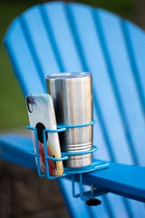 Decko Products 30270 Outdoor Heavy Duty Patio Chair Beverage & Phone Holder, 4-Pack