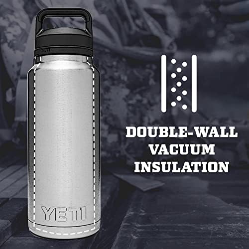 YETI Rambler 46 oz Bottle, Vacuum Insulated, Leakproof, Stainless Steel with Chug Cap