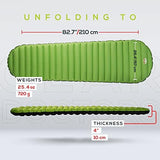 Gear Doctors® Sleeping Pad for Camping & Backpacking [Ultralight 25oz] - Sleeping Mat Camping - Ultralight Sleeping Pad - Inflatable Sleeping Pad for Camping - Camp Mattress Pad (5.2 R-Value) - Large