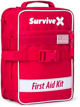 Large First Aid Kit for Car, Travel & Home - Emergency Kit for Hiking, Camping, Backpacking and Outdoors - Includes Zip Stitch Wound Closure Strips - FSA HSA Approved