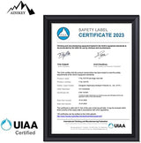 Climbing Carabiner Clips 25kN Auto Locking Carabiner, Professional Heavy Duty Large Locking Carabiner Clips for Rock/Ice Climbing Rappelling Rescue Swing etc, D Shaped, Large Size