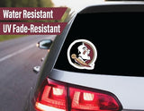 Florida State Stickers (14 Piece) FSU Gifts for Men Football Fans for Car Laptop Water Bottle + 2 Large Seminoles Car Decals, 10 Water Bottle Size, 2 Keyboard Size