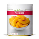 Nutristore Freeze Dried Peaches | 100% Natural, Healthy Fruit Snacks | Bulk #10 Can | Premium Quality & Crispy Fresh Taste | Emergency Survival Food Supply | 24 Servings | 25 Year Shelf Life