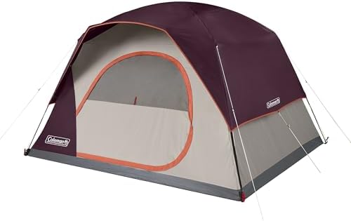 Coleman Skydome Tent with 5 Minute Setup,Weatherproof Tent with Rainfly & Carry Bag, 20% More Headroom Than Traditional Canopies