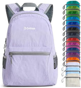 G4Free 20L Lightweight Packable Backpack Travel Hiking Daypack Foldable Backpack for Men Women(Light Purple)
