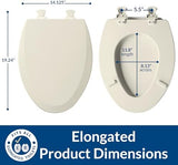 Bemis 1500EC 346 1500EC-346, 1 Pack Elongated, Biscuit/Linen