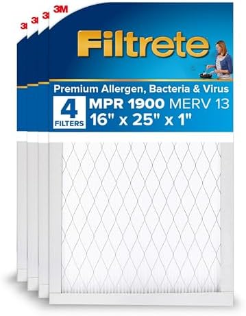 Filtrete 16x25x1 AC Furnace Air Filter, MPR 1900, Healthy Living Ultimate Allergen