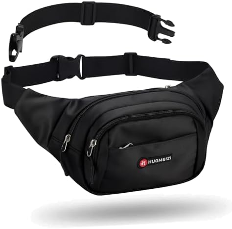 Fanny Pack Men Women Plus Size with Extender Strap 70",Extra Large Crossbody Waist Bag with Adjustable Belt, Fashion Hip Bum Bag for Outdoors Workout Traveling Casual Hiking Walking Cycling