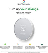 Google Nest Thermostat - Smart Thermostat for Home - Programmable Wifi Thermostat - Charcoal