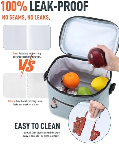 Soft-Sided Cooler Bag, 7/16/30 Can Portable Ice Chest Box, Waterproof, Leak-Proof, Insulated Cooler for Lunch, Beach, Drink, Beverage, Travel, Camping, Picnic
