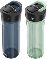 Contigo Ashland 2.0 AUTOSPOUT Water Bottle, 24 oz, 2-Pack, Blueberry; Agave