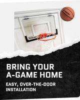 SKLZ Pro Mini Indoor Basketball Hoop - Over The Door – Portable - Great for Home, Dorms, Offices, and Gifts