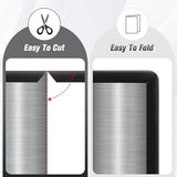 Flexible Self Adhesive U Channel Edge Protector - 1/8" Rubber Trim for Glass, Mirror, Plywood, Steel Panel Sharp Edges - U Shaped Peel and Stick Trim - Black, 20Ft