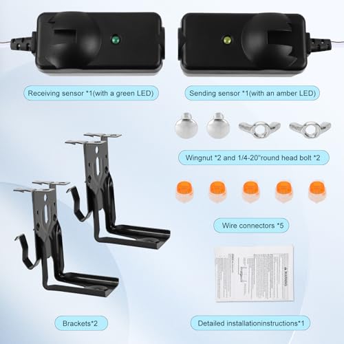 Garage Door Sensor for 41A5034, Garage Door Sensor Replacement for Craftsman Chamberlain Liftmaster Garage Door Sensors
