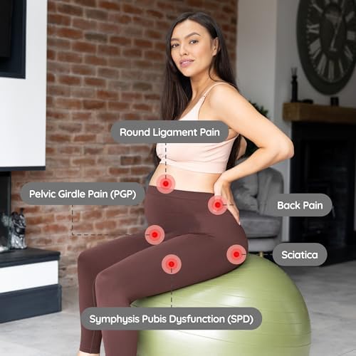BABYGO® Birthing Ball for Pregnancy & Labor + Our Award Winning Book - Exercise, Birth & Recovery Plan, 5X Stronger Than a Yoga Ball with Eco Friendly Material