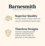 Barnesmith NCAA Adjustable Hat Unisex Adult Relaxed Fit, 100% Cotton, Spirit Logo, One Size Fits All