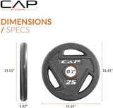CAP Barbell 2-Inch Olympic Grip Weight Plate | Multiple Options