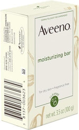 AVEENO Naturals Moisturizing Bar for Dry Skin 3.50 oz (Pack of 12) - Packaging May Vary