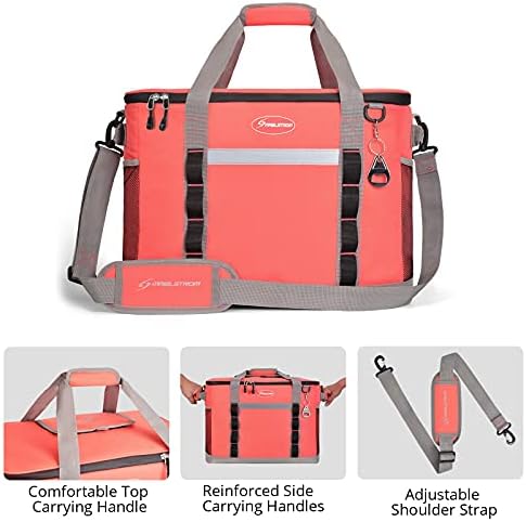 Maelstrom Soft Cooler Bag,Collapsible Soft Sided Cooler,24/30/60/75 Cans Beach Cooler,Ice Chest,Large Leakproof Camping Cooler,Portable Travel Cooler for Grocery Shopping,Camping,Road Trips