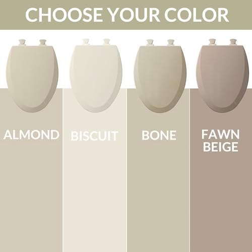 Bemis 500EC 146 Toilet Seat, 1 Pack Round, Almond