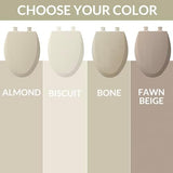 Bemis 500EC 146 Toilet Seat, 1 Pack Round, Almond