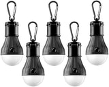Tent Lamp Portable LED Tent Lights 5 Packs Hook Hurricane Emergency Lights LED Camping Light Bulb Camping Tent Lantern Bulb Camping Equipment for Camping Hiking Backpacking Fishing Outage