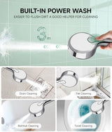 SunCleanse Filtered Shower Head with Handheld, 9-Spray Setting Detachable Showerhead with Filters, Shower Head for Hard Water - Filtered Chlorine, Improve Skin and Hair Texture, Chrome
