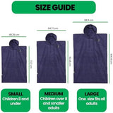 COR Surf Poncho Changing Towel Robe with Hood and Front Pocket | Thick Quick Dry Microfiber Towel