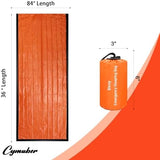 Emergency Sleeping Bag Survival Bag, Cymuber Portable Waterproof Thermal Bivy Sacks Tac Bivvy Bags,Camping Mylar Sleeping Bag Survival Gear Emergency Blankets Survival Shelter