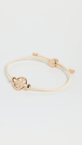 Tory Burch Women's Miller Slider Bracelet, Tory Gold/Ivory, One Size