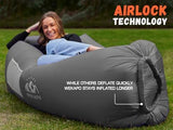 WEKAPO Inflatable Lounger Air Sofa Hammock-Portable,Water Proof& Anti-Air Leaking Design-Ideal Couch for Backyard Beach Traveling Camping Picnics & Music Festivals