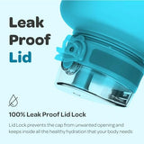 Hydracy Water Bottle with Time Marker -Large BPA Free Water Bottle & No Sweat Sleeve -Leak Proof Gym Bottle with Fruit Infuser Strainer & Times to Drink -Ideal for Fitness Sports & Outdoors