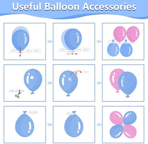 SINBEE Balloon Pump, Balloon Pump Electric, Portable Dual Nozzle Electric Blower Air Pump Inflator for Party Decoration. Faster and Save Time