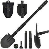 Folding Shovel, (24.21'') Camping Shovel, Survival Off Road E Tool Shovel, with Pickaxe, Portable Bag, High Carbon Steel, for Digging, Backpacking, Hiking, Gardening, Emergency, Outdoor