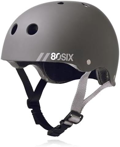 80SIX Triple Certified Multisport Helmet - Ideal for Bike, Scooter, Skateboard, Roller Skate and Inline Skate