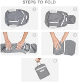 35L Foldable Waterproof Backpack For Outdoor Sports Travel Inside Wet Clothes Compartment Packable For Multiple