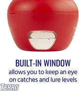Terro Fruit Fly Traps for Indoors (6 Pack) + 270 Days of Lure Supply