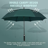 ZOMAKE Automatic Open Extra Large Golf Umbrella 51/54/62/68 Inch, Double Canopy Vented Windproof Oversize Stick Umbrellas for Rain