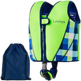Limmys Premium Kids Swim Vest - Toddler Swim Jacket and Buoyancy Swimming Aid - Modern Design Swimming Vest for Boys, Girls and Babies - Drawstring Bag Included