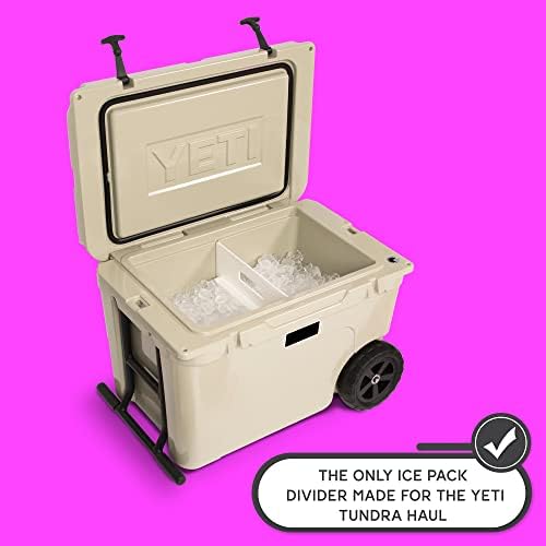 Ice Pack Divider for YETI Tundra Coolers - Multiple Sizes to Fit The YETI Haul, 35, 45, 65 - YETI Cooler Accessories - Freezable Cooler Divider - YETI Accessories