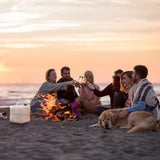 Collapsible Water Container Jug, 4×5.3 Gallon BPA Free Camping Water Storage Canteen with Spigot, for Hiking Backpack RV Outdoors & Emergency, Portable Survival Kit - Food Grade Transparent PE