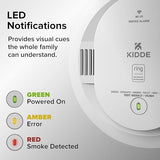 Kidde Smart Smoke and Carbon Monoxide Detector, Ring App Enabled for Real-Time Notifications, Hardwired Alarm, AA Backup Battery