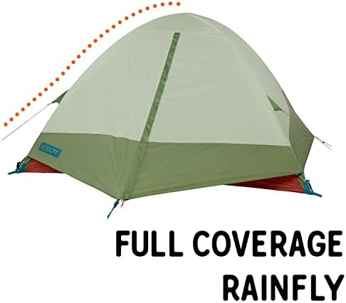 Kelty Tents Kelty Discovery Trail Backpacking Tent, Lightweight and Easy to Setup Backpacking Shelter with 2 Aluminum Poles, Single Door Single Vestibule, Stuff Sack Included