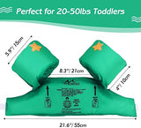 MoKo Toddler Swim Vest for Kids, 20-66 lbs, Arm Floaties with Adjustable Straps, Nylon Material, Swim Vest for Toddlers Learning to Swim