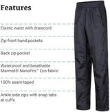 MARMOT Men's Precip Eco Waterproof Rain Pant - 100% Recycled, Breathable, Lightweight, Packable Protection