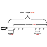 ILLUMINEW 800 Led Pink String Lights Indoor Outdoor Christmas Decorations, 330 Ft 8 Modes Plug in Fairy Lights Pink Valentine Day Room Decor