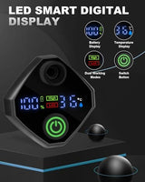 AUTOPkio Portable Camping Shower, 6000mAh Rechargeable Camp Shower Pump with USB Cable & Electric Outdoor Shower Head Sprayer for Camping, Hiking, Pet Bathing, Washing